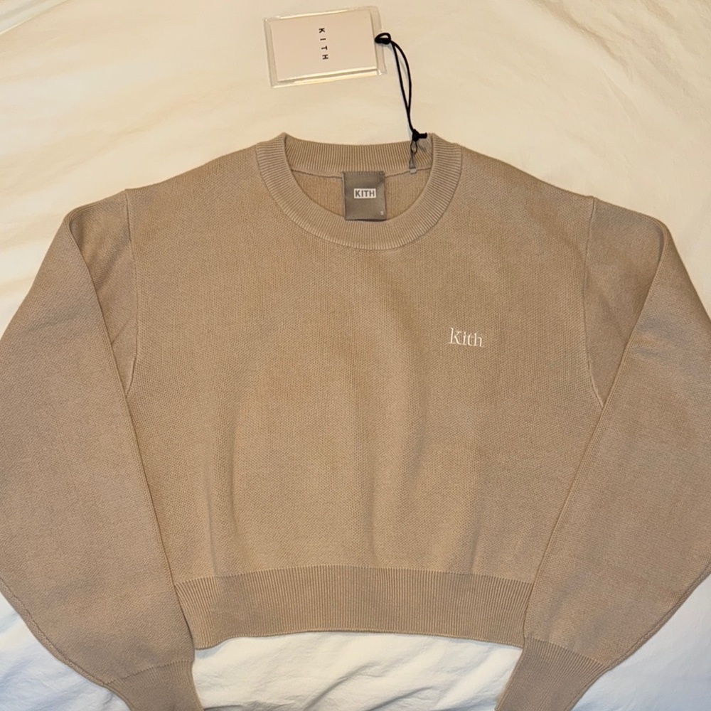 Kith Crewneck Sweater with Ribbed Cuffs